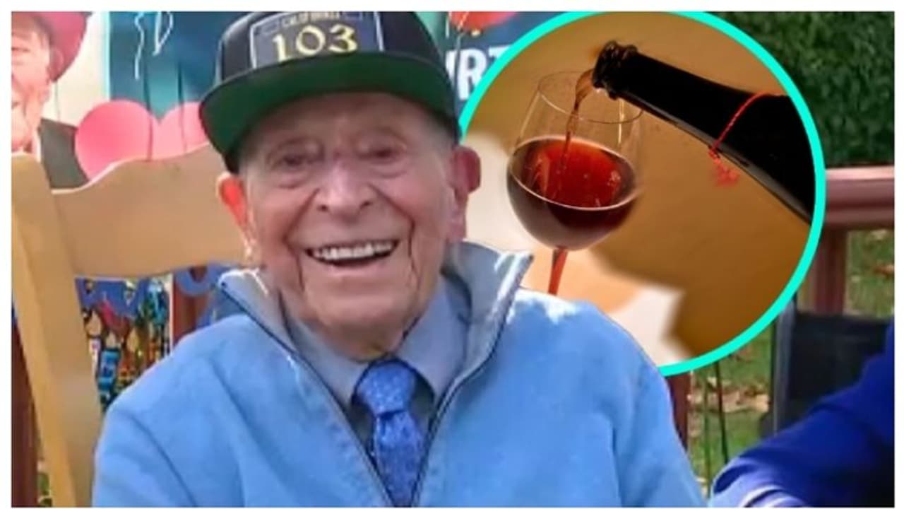 റെഡ് വൈൻ ആയുർദൈർഘ്യം വർദ്ധിപ്പിക്കുമോ? ഈ 103 കാരന്റെ കയ്യിൽ ഉത്തരമുണ്ട് ! റെഡ് വൈൻ ആയുർദൈർഘ്യം വർദ്ധിപ്പിക്കുമോ? ഈ 103 കാരന്റെ കയ്യിൽ ഉത്തരമുണ്ട് !