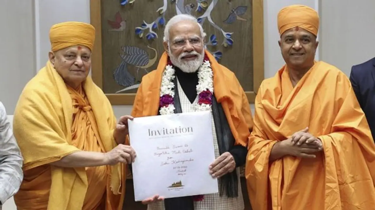 PM Modi to inaugurate BAPS Swaminarayan Sanstha's Hindu temple in Abu Dhabi on February 14 PM Modi to inaugurate BAPS Swaminarayan Sanstha's Hindu temple in Abu Dhabi on February 14