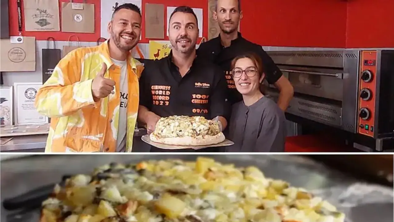 Cheesy triumph: French chefs and YouTube star smash records with a 1,001 cheese pizza extravaganza (WATCH)