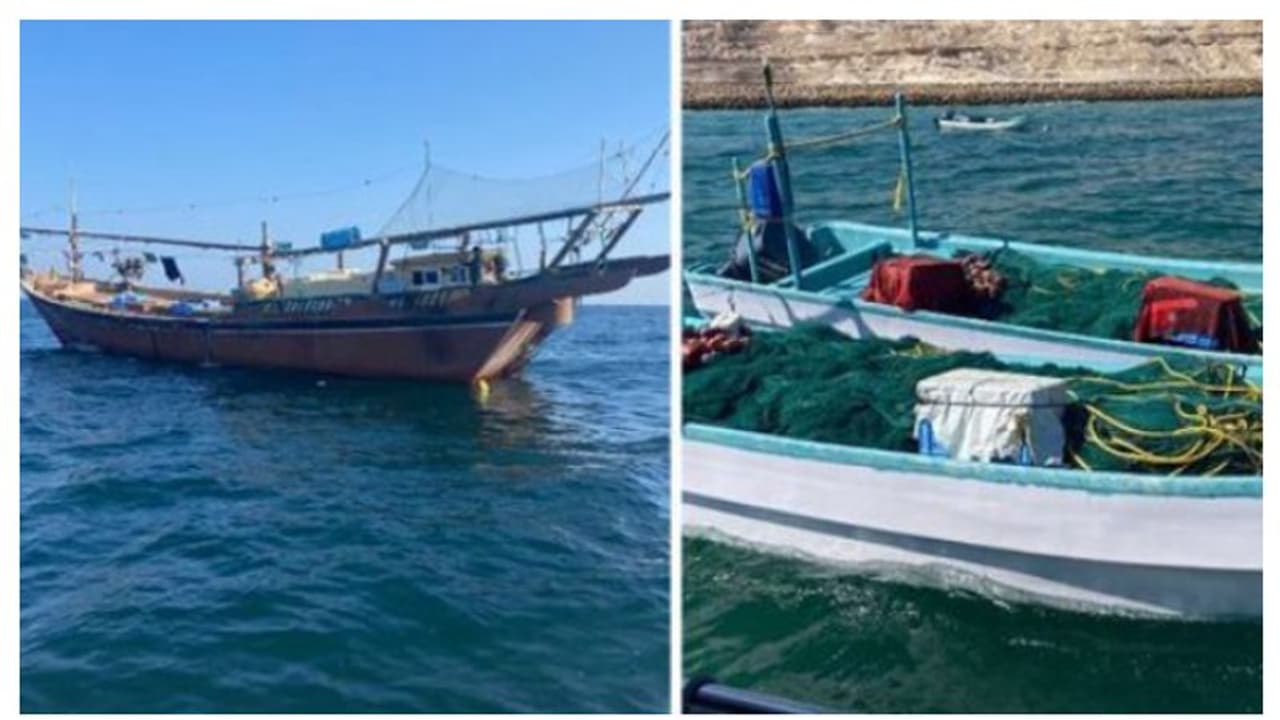 മത്സ്യബന്ധന നിയമം ലംഘിച്ച ഒമ്പത് പ്രവാസികള് ഒമാനിൽ അറസ്റ്റില് മത്സ്യബന്ധന നിയമം ലംഘിച്ച ഒമ്പത് പ്രവാസികള് ഒമാനിൽ അറസ്റ്റില്