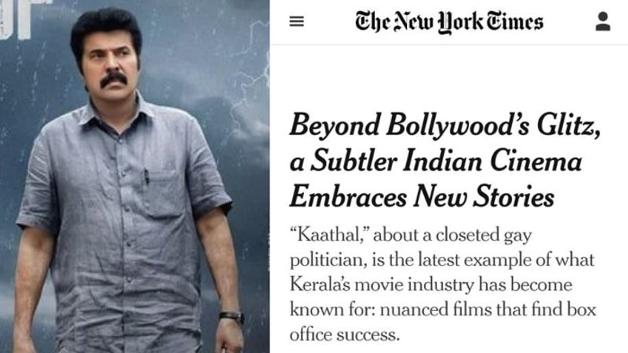 പാട്ടില്ല, ഡാൻസില്ല, ആക്ഷനില്ല, കരയുന്ന പുരുഷന്മാർ; 'കാതലി'നെ പുകഴ്ത്തി ന്യൂയോർക്ക് ടൈംസ്