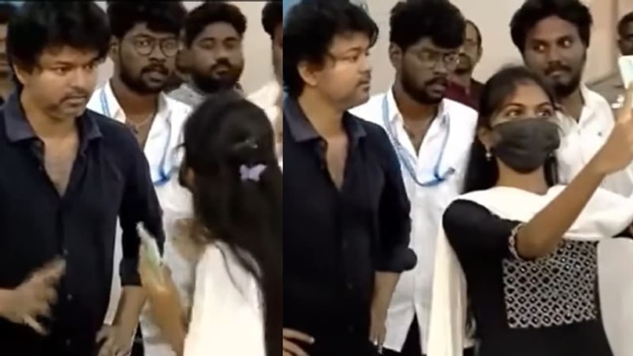അപ്പോള്‍ അരി വേണ്ടേ? സെല്‍ഫി മതിയെന്ന് പെണ്‍കുട്ടി; വിജയ് ആരാധികയുടെ വീഡിയോ വൈറല്‍