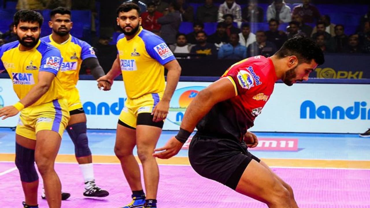Tamil Thalaivas: 9ஆவது இடத்திற்கு தள்ளப்பட்ட தமிழ் தலைவாஸ் – பிளே ஆஃப் கிடைக்குமா? Tamil Thalaivas: 9ஆவது இடத்திற்கு தள்ளப்பட்ட தமிழ் தலைவாஸ் – பிளே ஆஃப் கிடைக்குமா?