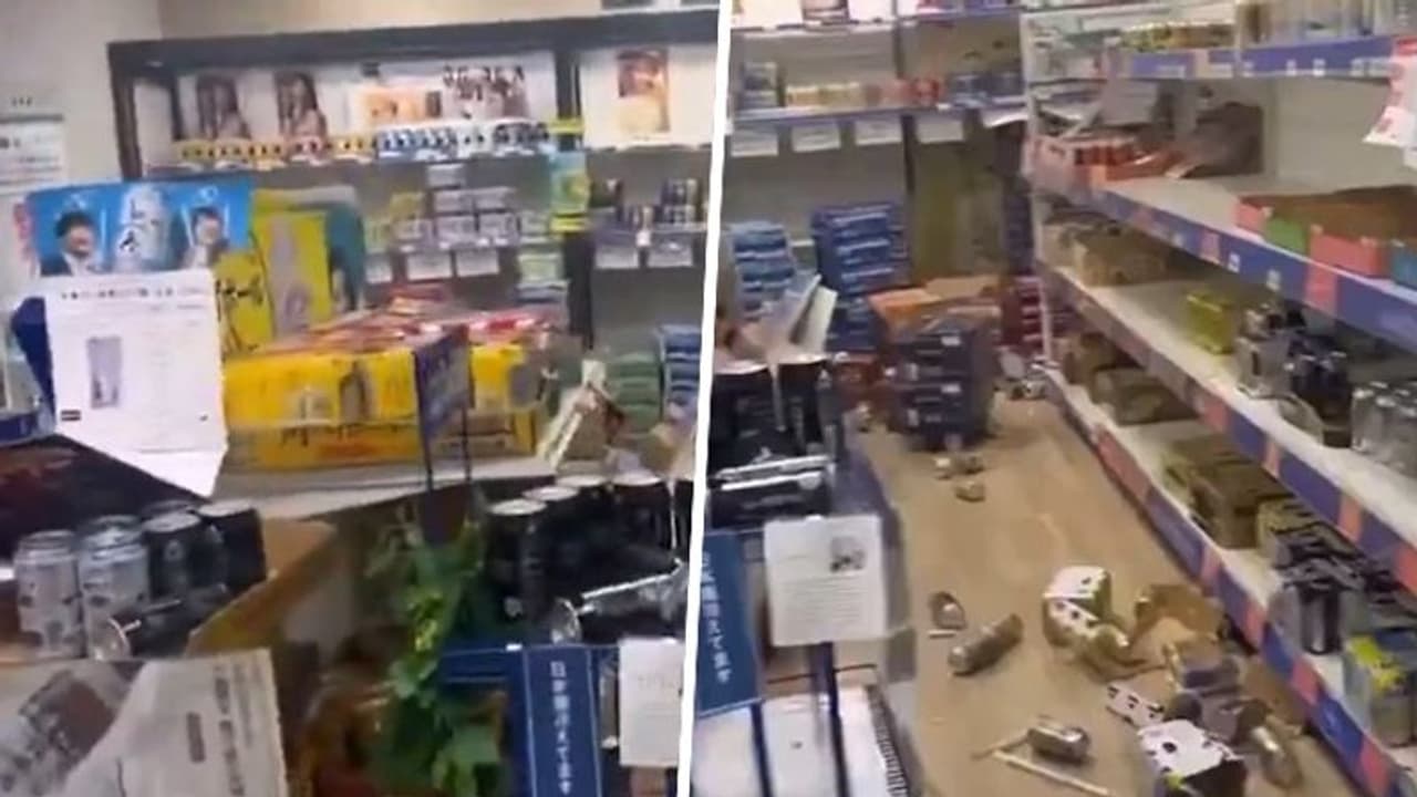 The moment when 7.5 magnitude earthquake struck Japan (WATCH)