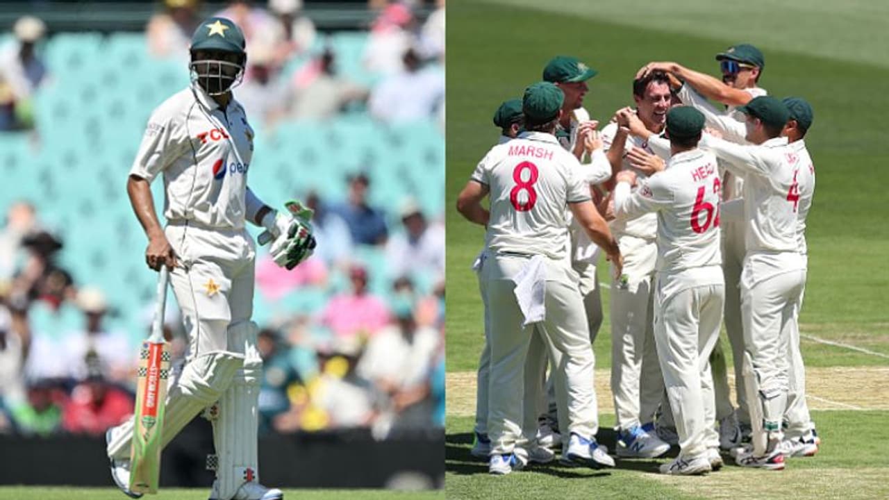 ഓപ്പണര്മാര് വട്ടപ്പൂജ്യം, ബാബര് അസമും വീണു; സിഡ്നിയില് പാക് ബാറ്റിംഗ് ദുരന്തം, ഓസീസ് പേസ് കൊടുങ്കാറ്റ് ഓപ്പണര്മാര് വട്ടപ്പൂജ്യം, ബാബര് അസമും വീണു; സിഡ്നിയില് പാക് ബാറ്റിംഗ് ദുരന്തം, ഓസീസ് പേസ് കൊടുങ്കാറ്റ്