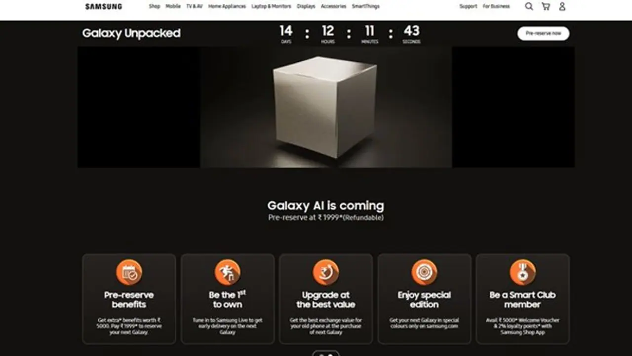 Samsung Galaxy S24 series: You can now pre book it; global launch on January 17