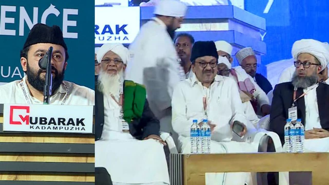 ജാമിഅ നൂരിയ വാര്‍ഷിക സമ്മേളനം; അതൃപ്തി പരസ്യമാക്കി മുഈനലി തങ്ങള്‍, വിവാദം പരാമര്‍ശിക്കാതെ സാദിഖലി തങ്ങള്‍
