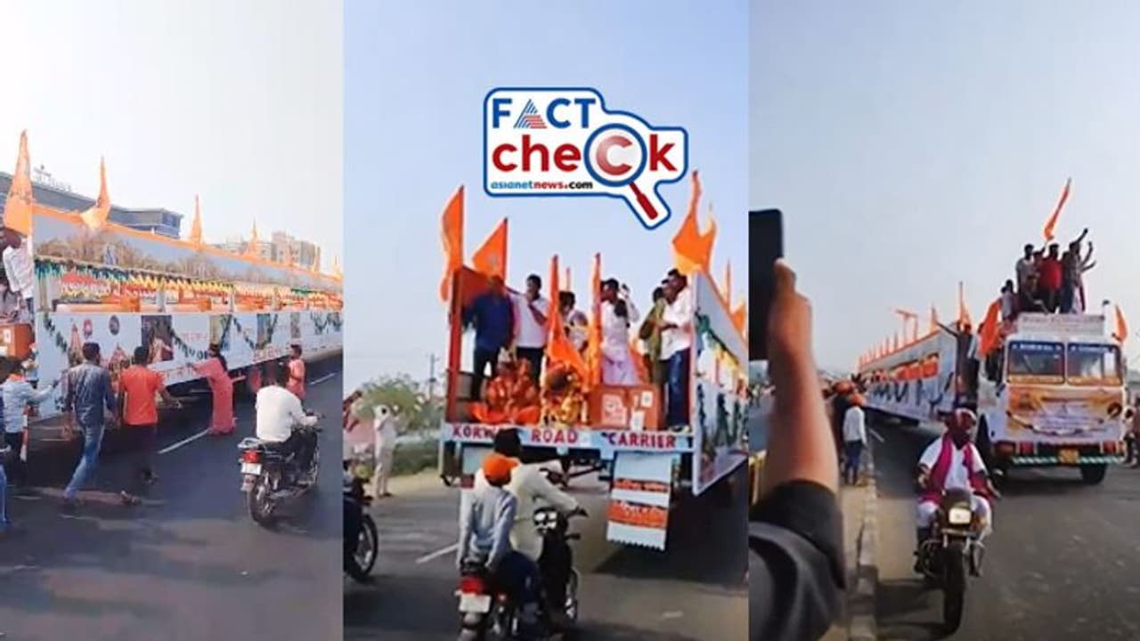 Fact Check: Was 108 ft long Dwajasthambam being transported to Ayodhya?