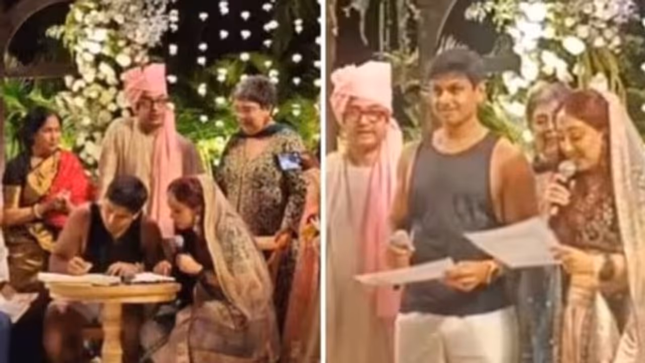 വിവാഹത്തിന് ഷോര്ട്സ് അണിഞ്ഞു; ആമിര് ഖാന്റെ മരുമകന് കമന്റുകള്... വിവാഹത്തിന് ഷോര്ട്സ് അണിഞ്ഞു; ആമിര് ഖാന്റെ മരുമകന് കമന്റുകള്...