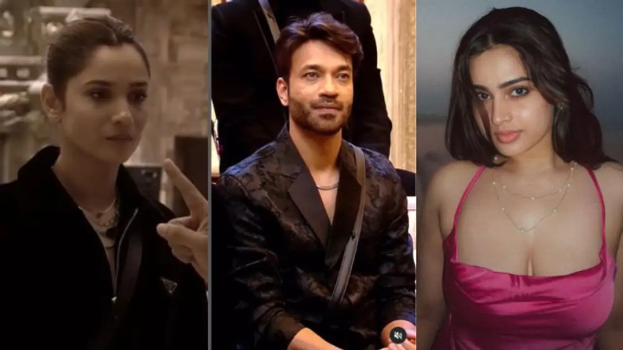 Bigg Boss 17: Ankita Lokhande angry at Vicky Jain as he sings 'Bheege honth tere' for Ayesha Khan Bigg Boss 17: Ankita Lokhande angry at Vicky Jain as he sings 'Bheege honth tere' for Ayesha Khan