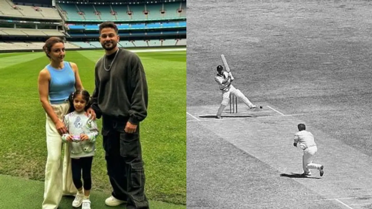 Soha Ali Khan visits Melbourne Cricket Ground on father Mansoor Ali Khan's birth anniversary, shares pictures Soha Ali Khan visits Melbourne Cricket Ground on father Mansoor Ali Khan's birth anniversary, shares pictures