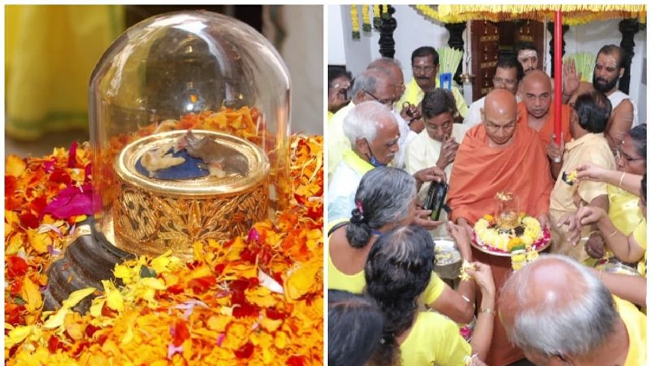 ശ്രീനാരായണ ഗുരുവിന്റെ ഭൗതിക ശേഷിപ്പായ പല്ല് മുംബൈയില്; പൊതുജനങ്ങൾക്ക് കാണാൻ അവസരം ശ്രീനാരായണ ഗുരുവിന്റെ ഭൗതിക ശേഷിപ്പായ പല്ല് മുംബൈയില്; പൊതുജനങ്ങൾക്ക് കാണാൻ അവസരം