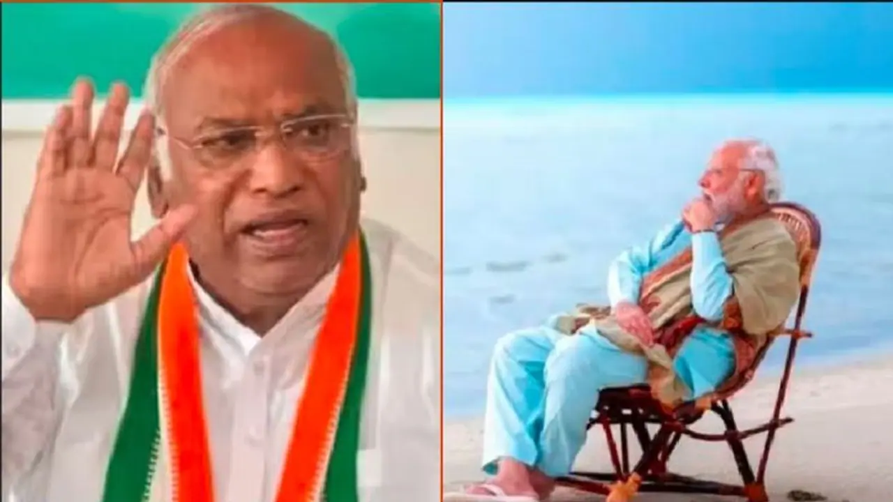 ಬೀಚಲ್ಲಿ ಫೋಟೋಶೂಟ್ಗೆ ಟೈಮಿದೆ, ಮಣಿಪುರಕ್ಕಿಲ್ಲ: ಖರ್ಗೆ ಬೀಚಲ್ಲಿ ಫೋಟೋಶೂಟ್ಗೆ ಟೈಮಿದೆ, ಮಣಿಪುರಕ್ಕಿಲ್ಲ: ಖರ್ಗೆ