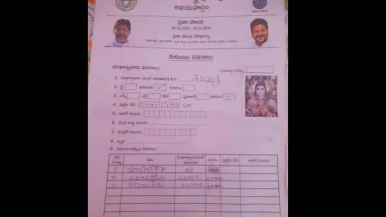 ప్రజాపాలనలో విచిత్రం.. ఆరు గ్యారెంటీలకు 'శివయ్య' దరఖాస్తు.. 