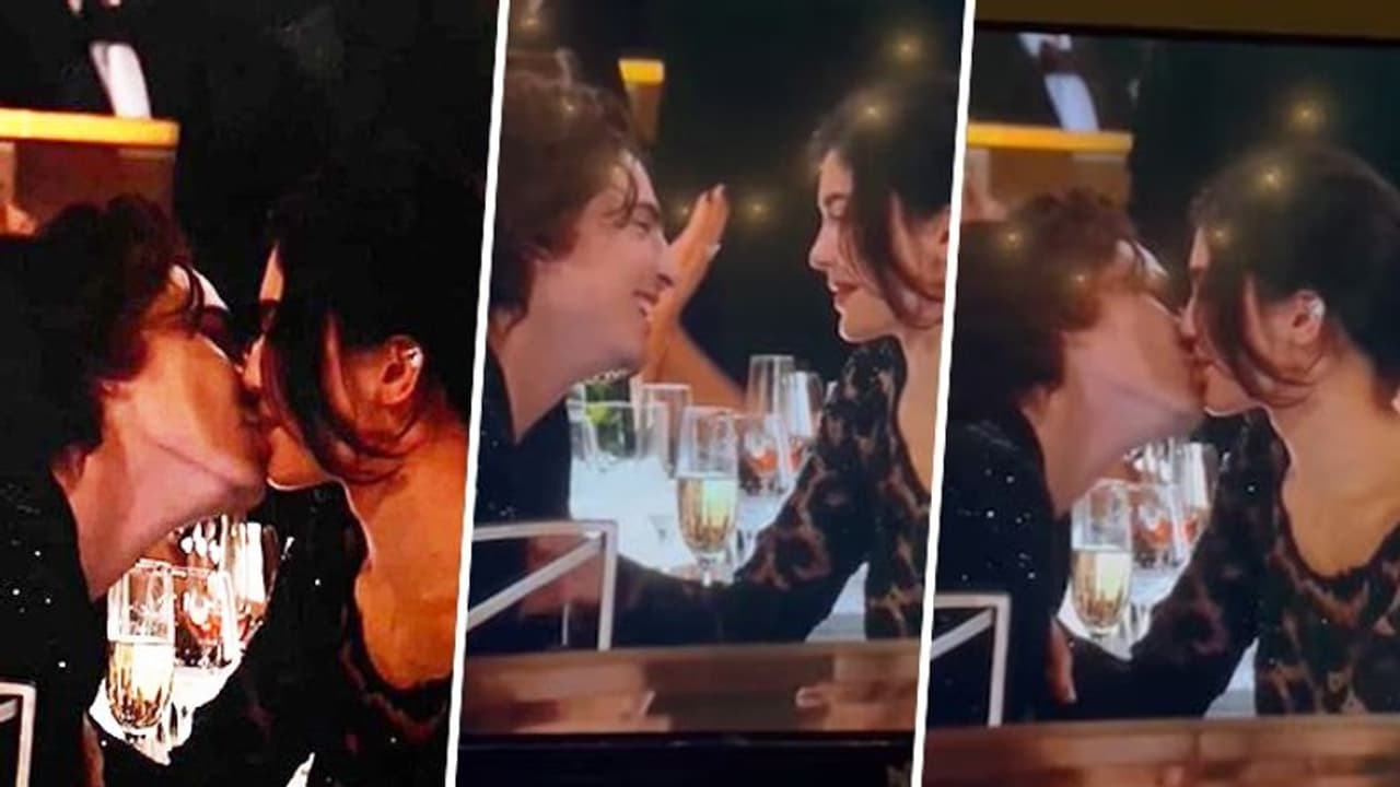 Viral Video: Kylie Jenner shares passionate kiss with Timothee Chalamet at Golden Globes 2024