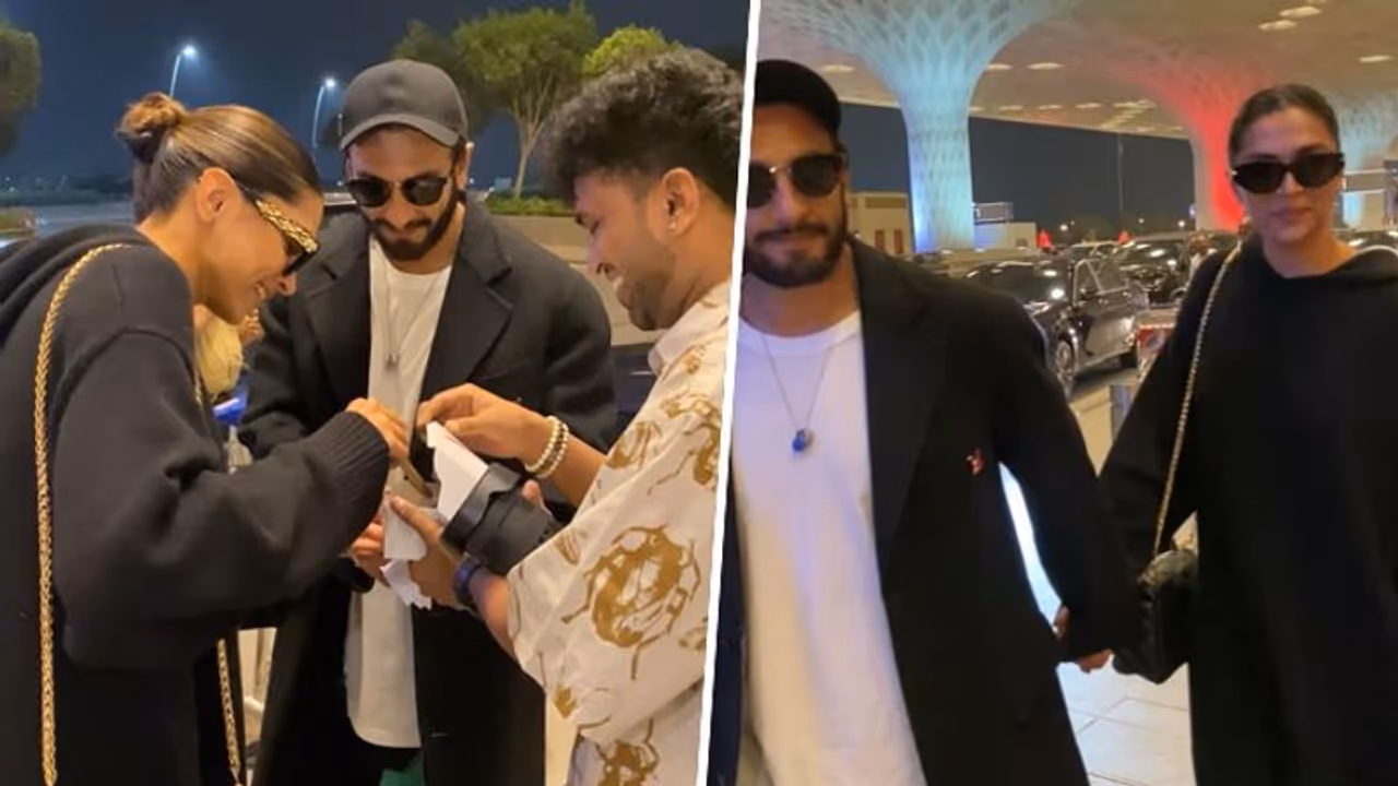 Deepika Padukone celebrates birthday with paps; spotted with Ranveer Singh at airport [WATCH]