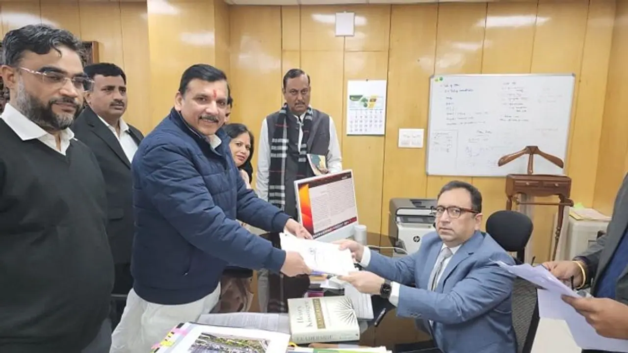 Jailed AAP leader Sanjay Singh files Rajya Sabha nomination; Family appreciates party's support Jailed AAP leader Sanjay Singh files Rajya Sabha nomination; Family appreciates party's support