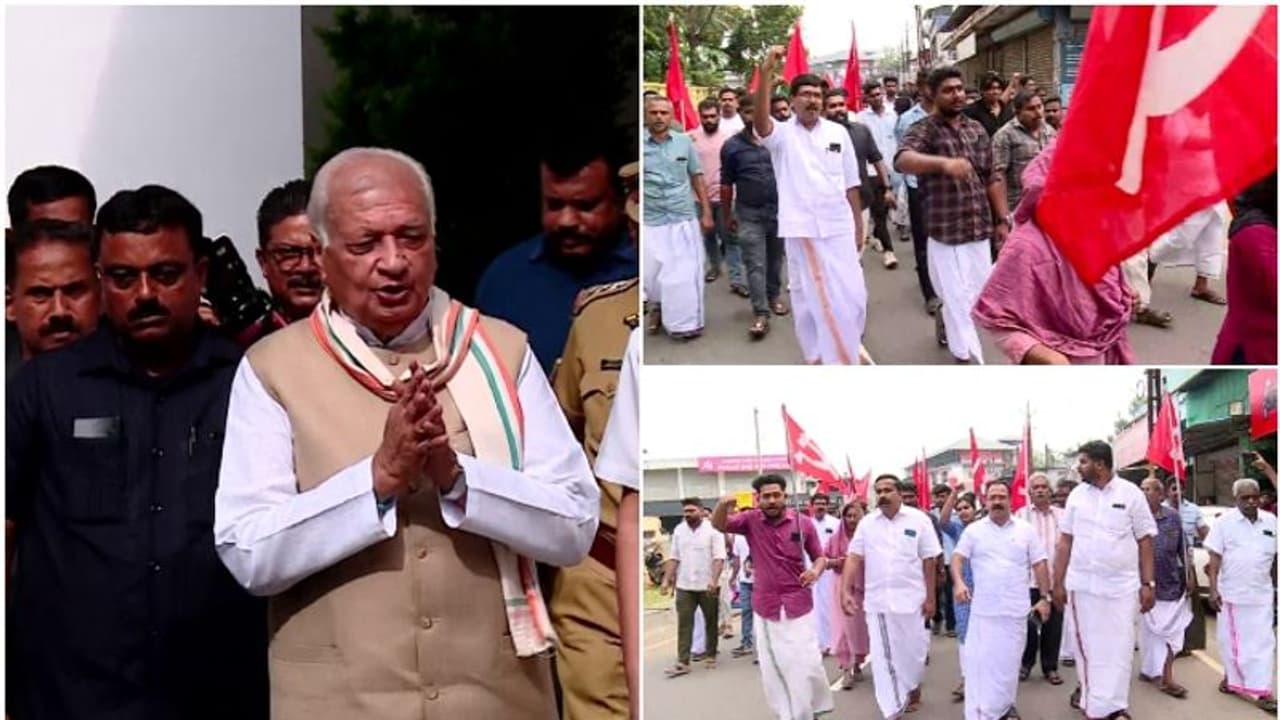 'ആരിഫ് ഖാനെ തെമ്മാടി'... ഗവര്ണര്ക്കെതിരെ അസഭ്യ മുദ്രാവാക്യവുമായി സിപിഎം പ്രകടനം; ഭയമില്ലെന്ന് ഗവര്ണര് 'ആരിഫ് ഖാനെ തെമ്മാടി'... ഗവര്ണര്ക്കെതിരെ അസഭ്യ മുദ്രാവാക്യവുമായി സിപിഎം പ്രകടനം; ഭയമില്ലെന്ന് ഗവര്ണര്