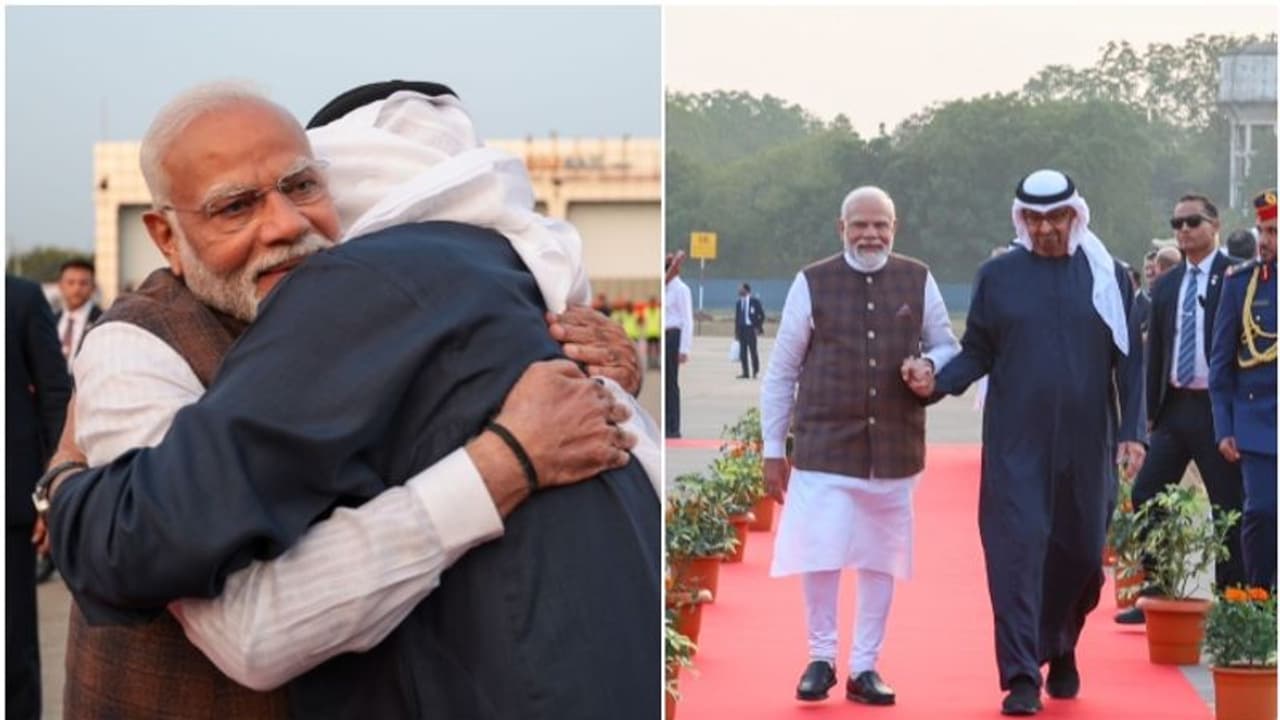  യുഎഇ പ്രസിഡന്‍റിന് ഇന്ത്യയിൽ വൻ വരവേൽവ്, നേരിട്ടെത്തി സ്വീകരിച്ച് നരേന്ദ്ര മോദി, ഒപ്പം റോഡ് ഷോ 