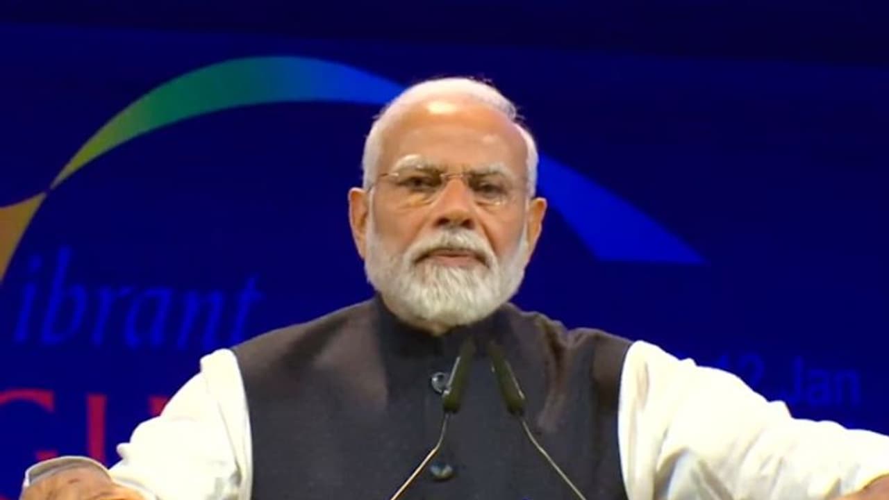 Vibrant Gujarat 2024: PM Modi 'guarantees' India's top three global economy status in coming years (WATCH) Vibrant Gujarat 2024: PM Modi 'guarantees' India's top three global economy status in coming years (WATCH)