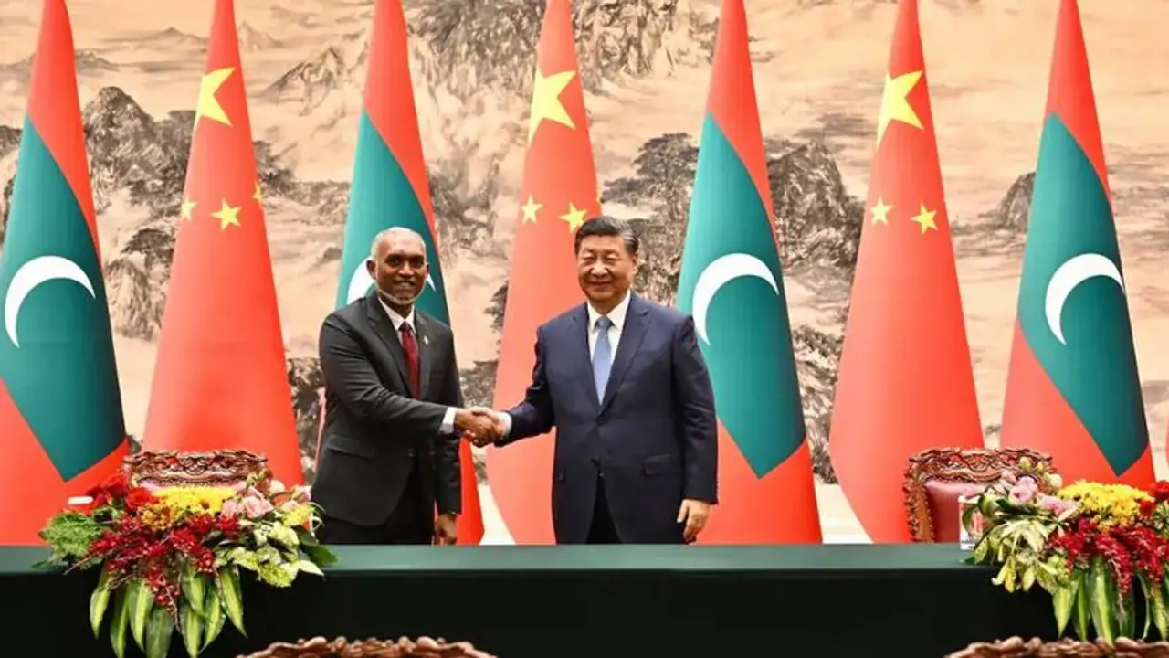 Amid row with India, Maldives president meets China's Xi Jinping; receives 21 gun salute grand welcome Amid row with India, Maldives president meets China's Xi Jinping; receives 21 gun salute grand welcome