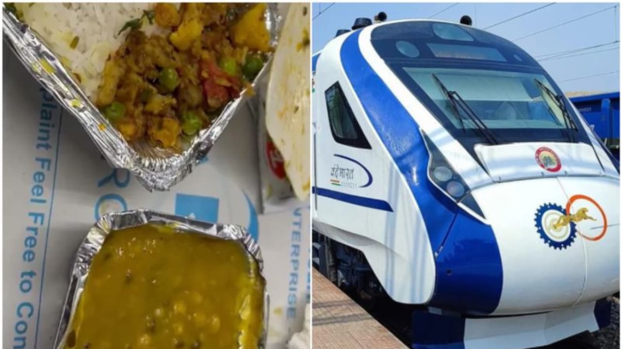 'പഴകിയ ഭക്ഷണം, ചീഞ്ഞ മണം'; വന്ദേഭാരതിലെ ഭക്ഷണം തല്ലിപ്പൊളിയെന്ന് യാത്രക്കാരൻ വീഡിയോ പുറത്തുവിട്ടു 'പഴകിയ ഭക്ഷണം, ചീഞ്ഞ മണം'; വന്ദേഭാരതിലെ ഭക്ഷണം തല്ലിപ്പൊളിയെന്ന് യാത്രക്കാരൻ വീഡിയോ പുറത്തുവിട്ടു