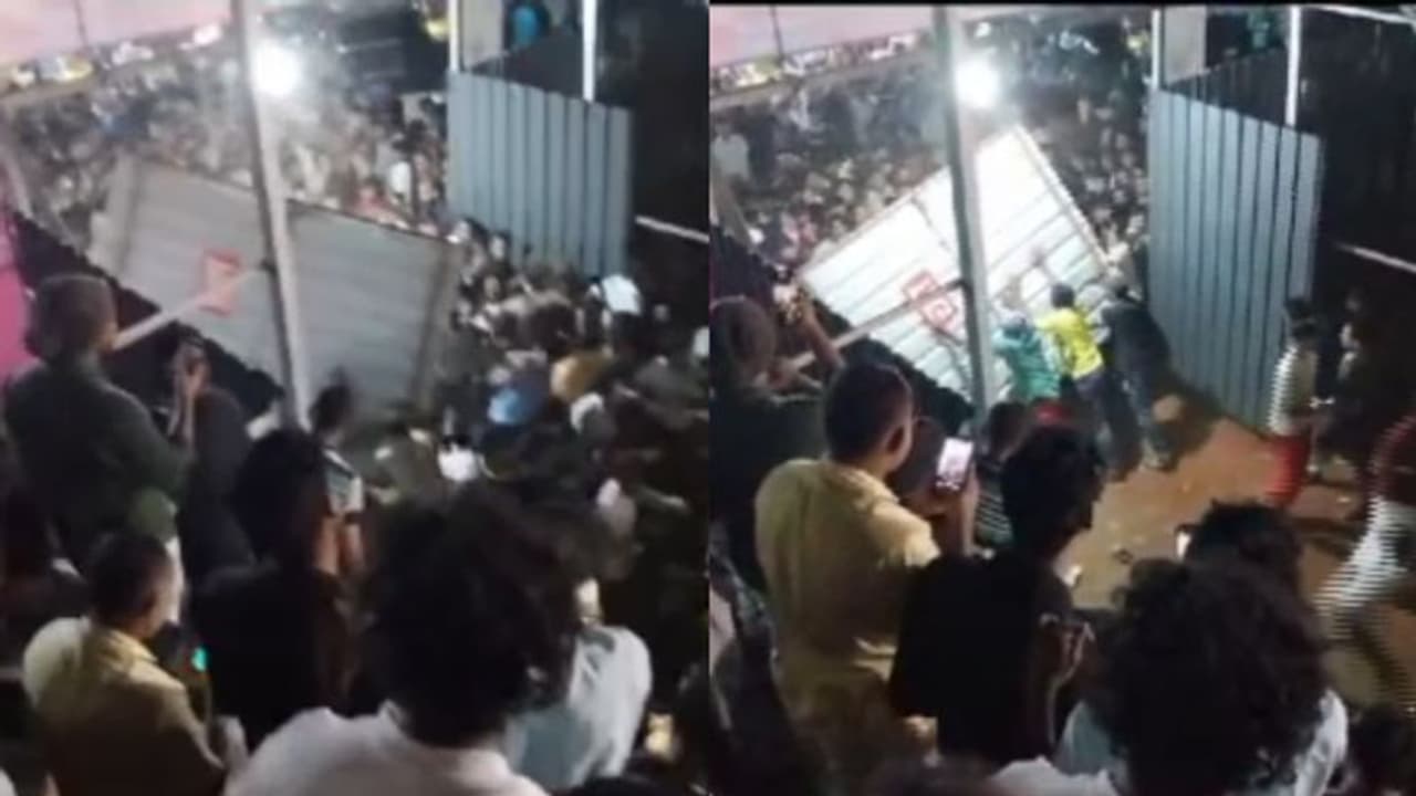 തിരൂരങ്ങാടിയിൽ 'സെവൻസിനടി'; ഗാലറി നിറഞ്ഞു, ടിക്കറ്റില്ല, മത്സരം കാണാൻ ഗേറ്റ് തകർത്ത് കാണികൾ