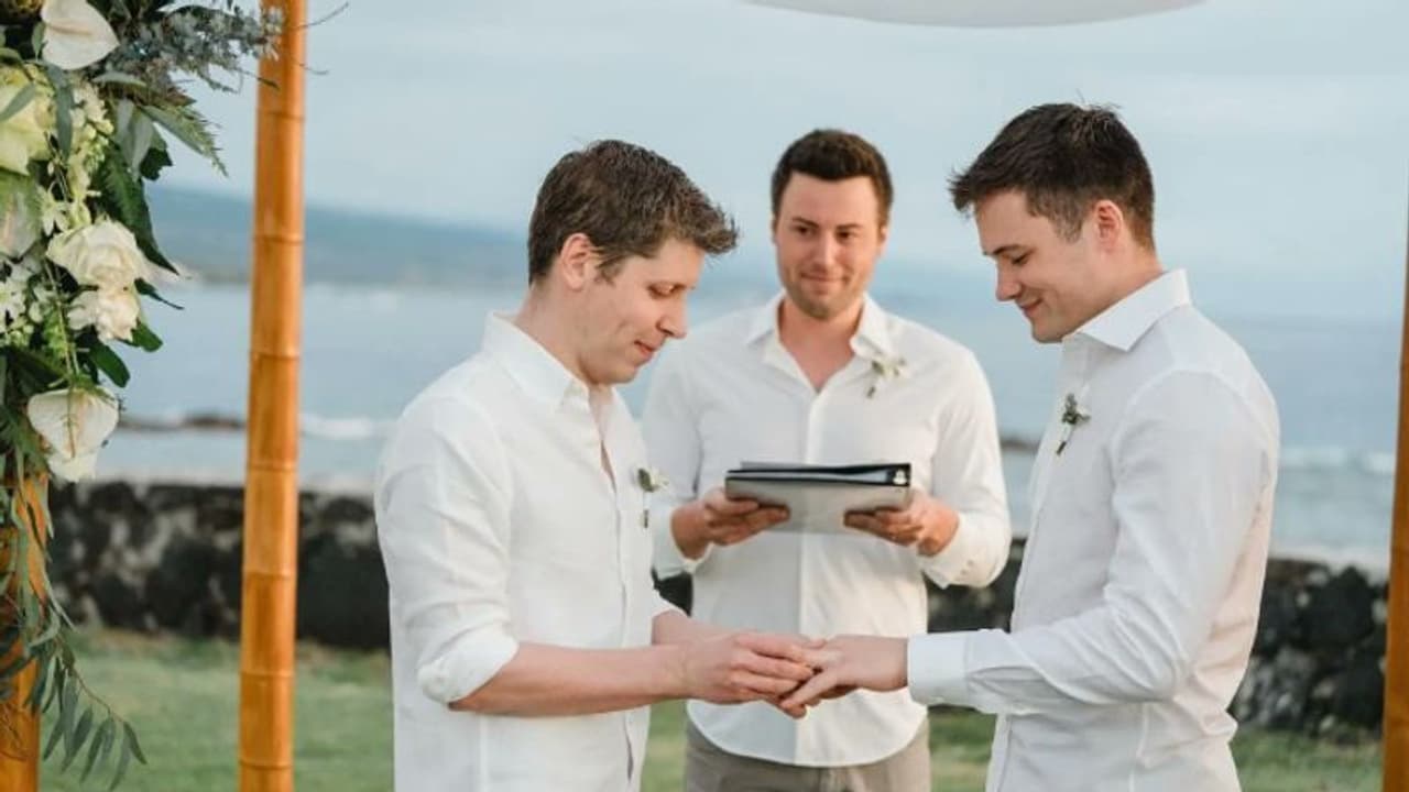 ചാറ്റ്ജിപിടി നിർമ്മാതാവ് സാം ആൾട്ട്മാന് വിവാഹിതനായി, വരന് ദീർഘകാല സുഹൃത്ത് ചാറ്റ്ജിപിടി നിർമ്മാതാവ് സാം ആൾട്ട്മാന് വിവാഹിതനായി, വരന് ദീർഘകാല സുഹൃത്ത്