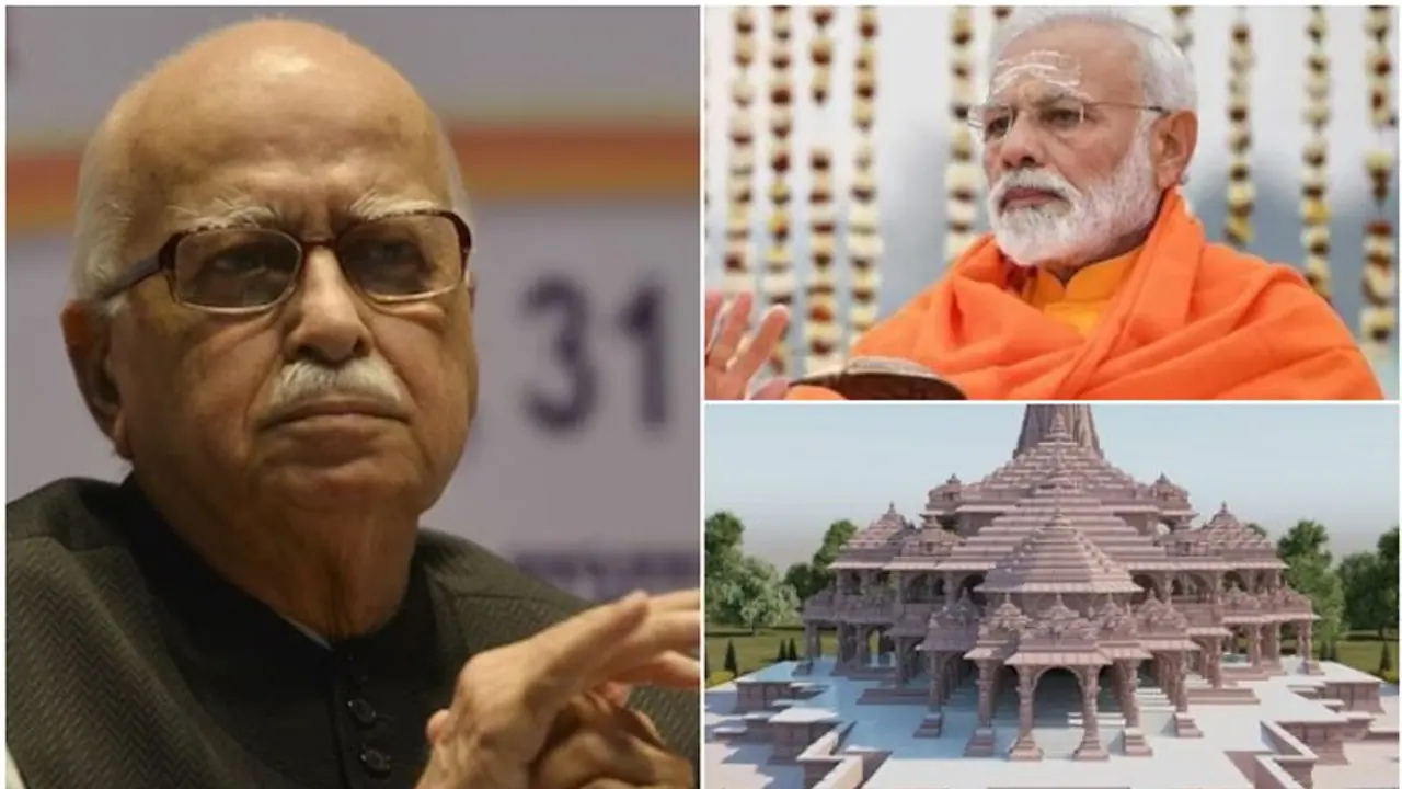 അയോധ്യ രാമക്ഷേത്ര പ്രതിഷ്ഠ പ്രധാനമന്ത്രി നടത്തുന്നതിൽ പ്രതികരിച്ച് അദ്വാനി, 'മോദിയെ തെരഞ്ഞെടുത്തത് ശ്രീരാമൻ' അയോധ്യ രാമക്ഷേത്ര പ്രതിഷ്ഠ പ്രധാനമന്ത്രി നടത്തുന്നതിൽ പ്രതികരിച്ച് അദ്വാനി, 'മോദിയെ തെരഞ്ഞെടുത്തത് ശ്രീരാമൻ'