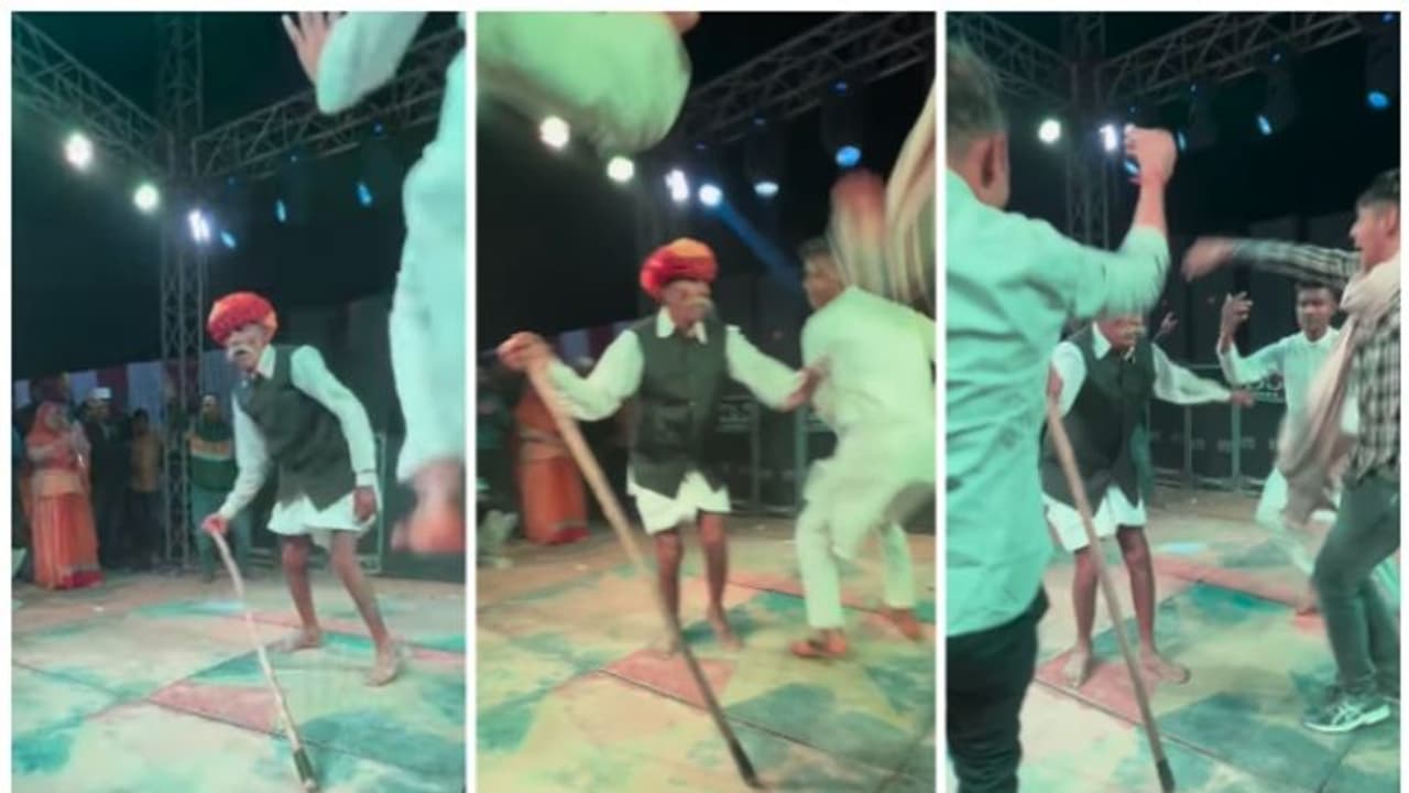 അപ്പൂപ്പന്‍റെ ആവേശം കണ്ട് നൃത്തം ചെയ്യാനായി നാട്ടുകാരും; ഏറ്റെടുത്ത് സോഷ്യല്‍ മീഡിയയും ! 