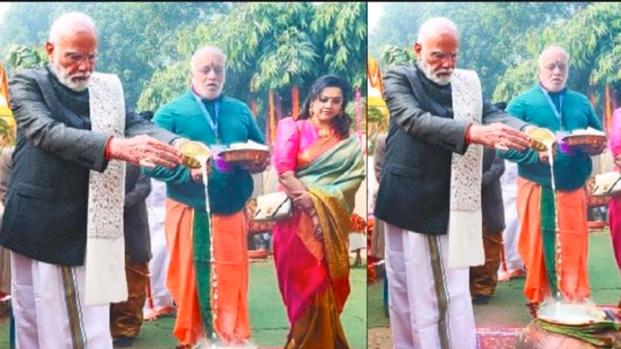 ತಮಿಳುನಾಡಿನ ಕೇಂದ್ರ ಸಚಿವರ ಮನೆಯಲ್ಲಿ ಮೋದಿ ಪೊಂಗಲ್ ಆಚರಣೆ ತಮಿಳುನಾಡಿನ ಕೇಂದ್ರ ಸಚಿವರ ಮನೆಯಲ್ಲಿ ಮೋದಿ ಪೊಂಗಲ್ ಆಚರಣೆ