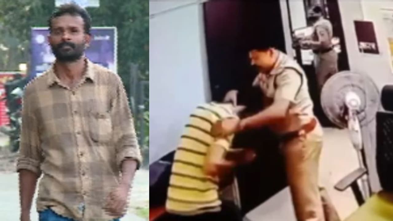 ഗാർഹികപീഡന പരാതിയിൽ പിടികൂടിയ ആളെ എസ്ഐ ഇടിക്കുന്ന ദൃശ്യങ്ങൾ പുറത്ത്, ചോർന്നത് സ്റ്റേഷനിൽ നിന്നുള്ള ദൃശ്യങ്ങൾ 