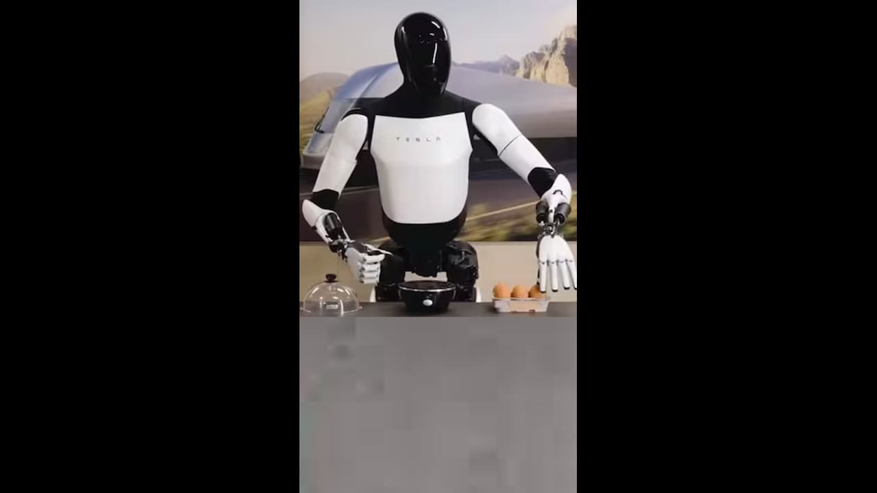 optimus robot doing household works