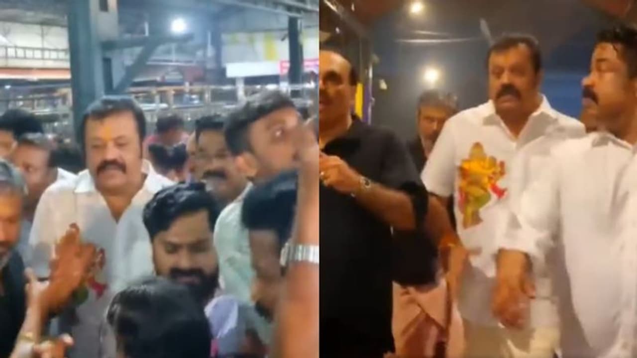 മകളുടെ വിവാഹ തലേന്ന് രാത്രിയോടെ ഗുരുവായൂര്‍ ക്ഷേത്രത്തിലെത്തി സുരേഷ് ഗോപി, ഭക്തജന തിരക്കിൽ പെട്ട് മടക്കം
