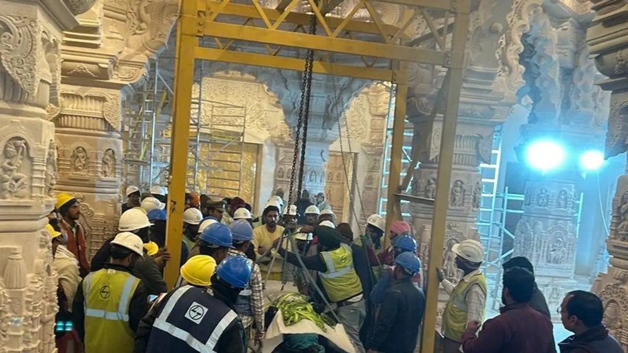 Ram Lalla's idol to be installed at Ram Mandir sanctum sanctorum today Ram Lalla's idol to be installed at Ram Mandir sanctum sanctorum today