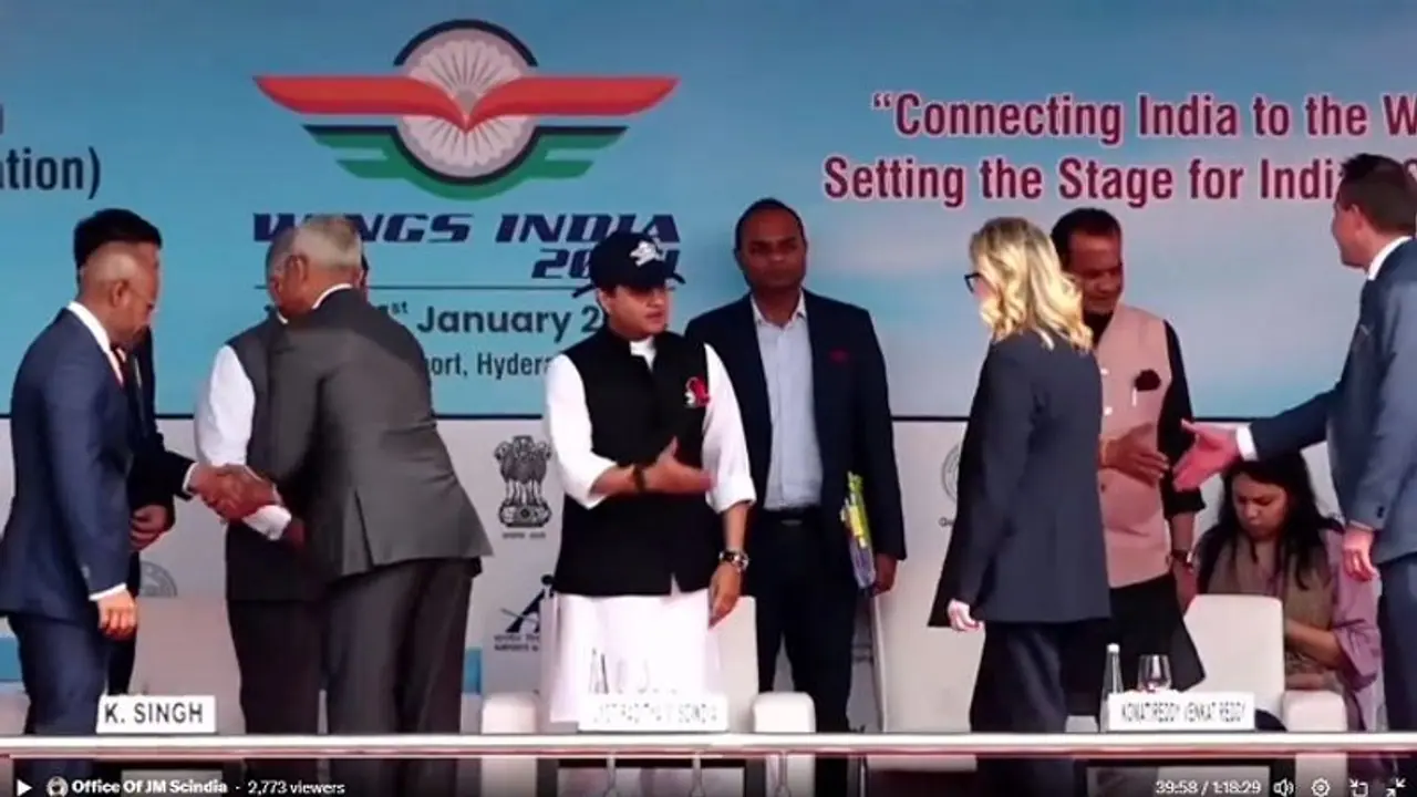 దేశంలో పెరిగిన విమాన ప్రయాణీకుల సంఖ్య: హైద్రాబాద్లో వింగ్స్ 2024 ను ప్రారంభించిన సింధియా దేశంలో పెరిగిన విమాన ప్రయాణీకుల సంఖ్య: హైద్రాబాద్లో వింగ్స్ 2024 ను ప్రారంభించిన సింధియా