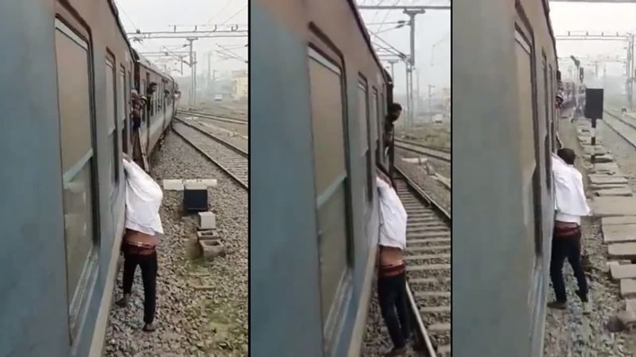 ಫೋನ್ ಕದಿಯುವಾಗ ತಗ್ಲಾಕೊಂಡ ಕಳ್ಳ, ಪಾಠ ಕಲಿಸಲು 1 ಕಿ.ಮಿ ಎಳೆದೊಯ್ದ ರೈಲು ಪ್ರಯಾಣಿಕ!