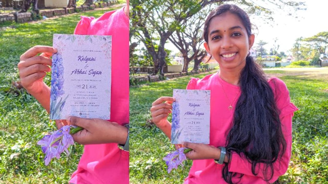 ആരും ചെയ്യാത്ത കല്യാണക്കുറി, 'കുളവാഴയോടുള്ള പ്രതികാരം' വൈറലായി; കല്യാണിയുടെ വിവാഹം ഞായറാഴ്ച !