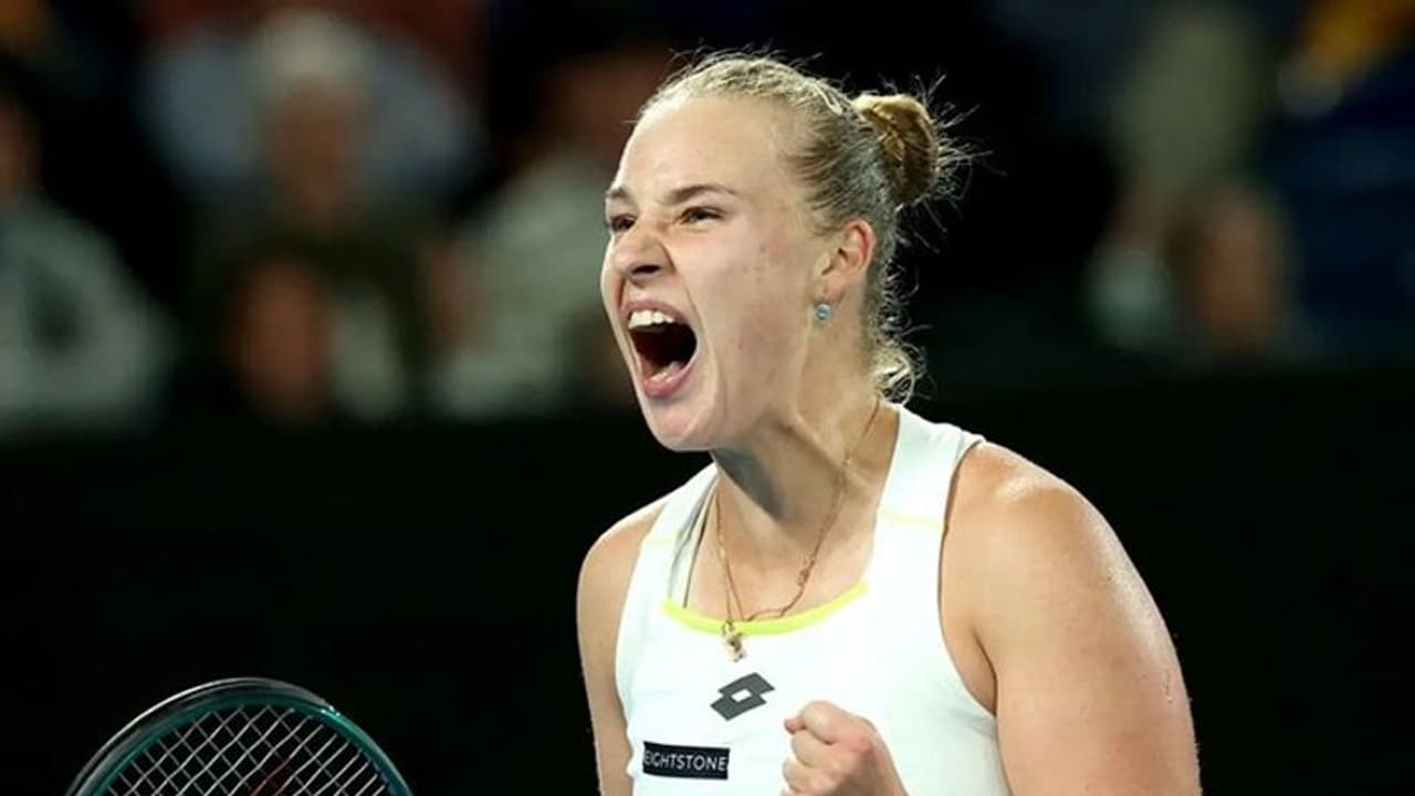 Australian Open 2024: Unseeded Anna Blinkova stuns world no. 3 Elena Rybakina in round 2 encounter (WATCH) Australian Open 2024: Unseeded Anna Blinkova stuns world no. 3 Elena Rybakina in round 2 encounter (WATCH)