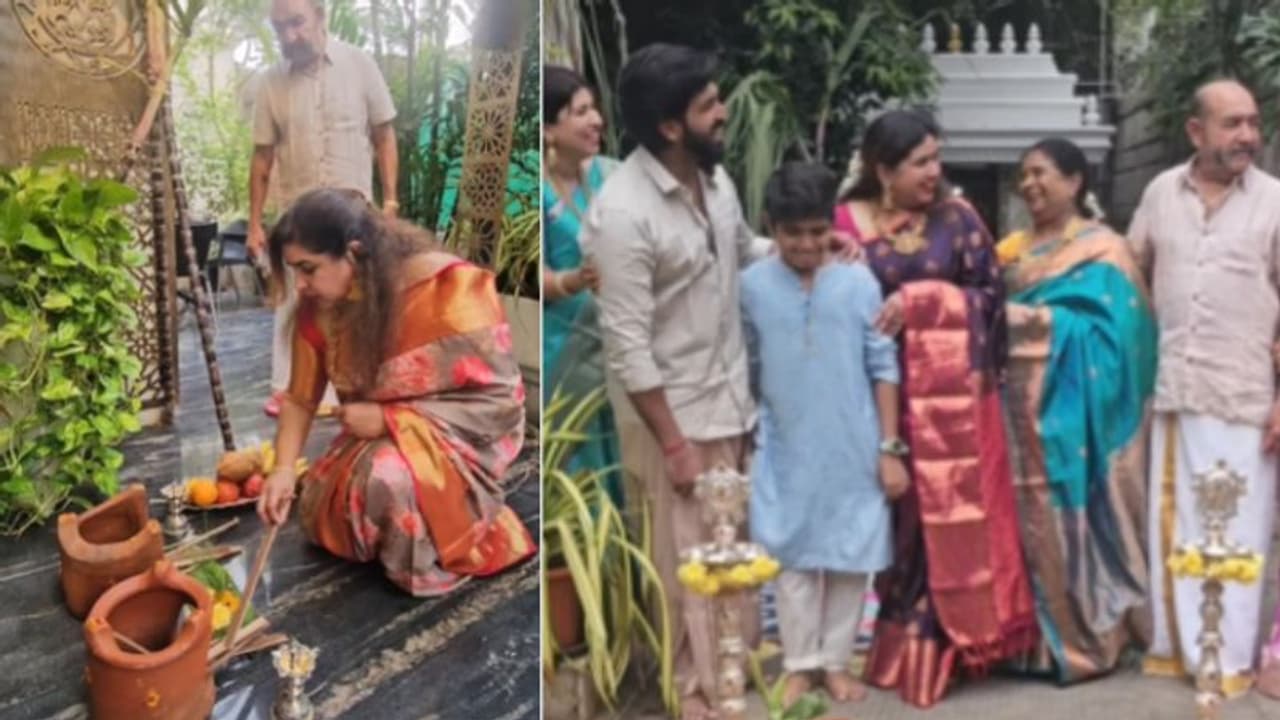 குடும்பத்தோடு ஒரு கலக்கல் பொங்கல்.. கொண்டாடி மகிழ்ந்த நடிகை கவிதா விஜயகுமார் இணையத்தை கலக்கும் வீடியோ!