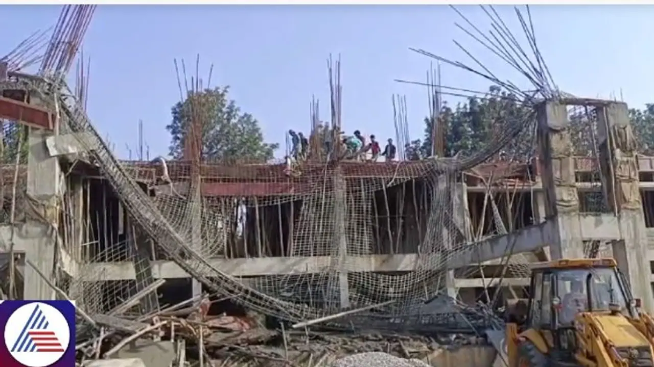 Under construction school building collapses in Anekal: 2 workers dead, 20 injured Under construction school building collapses in Anekal: 2 workers dead, 20 injured