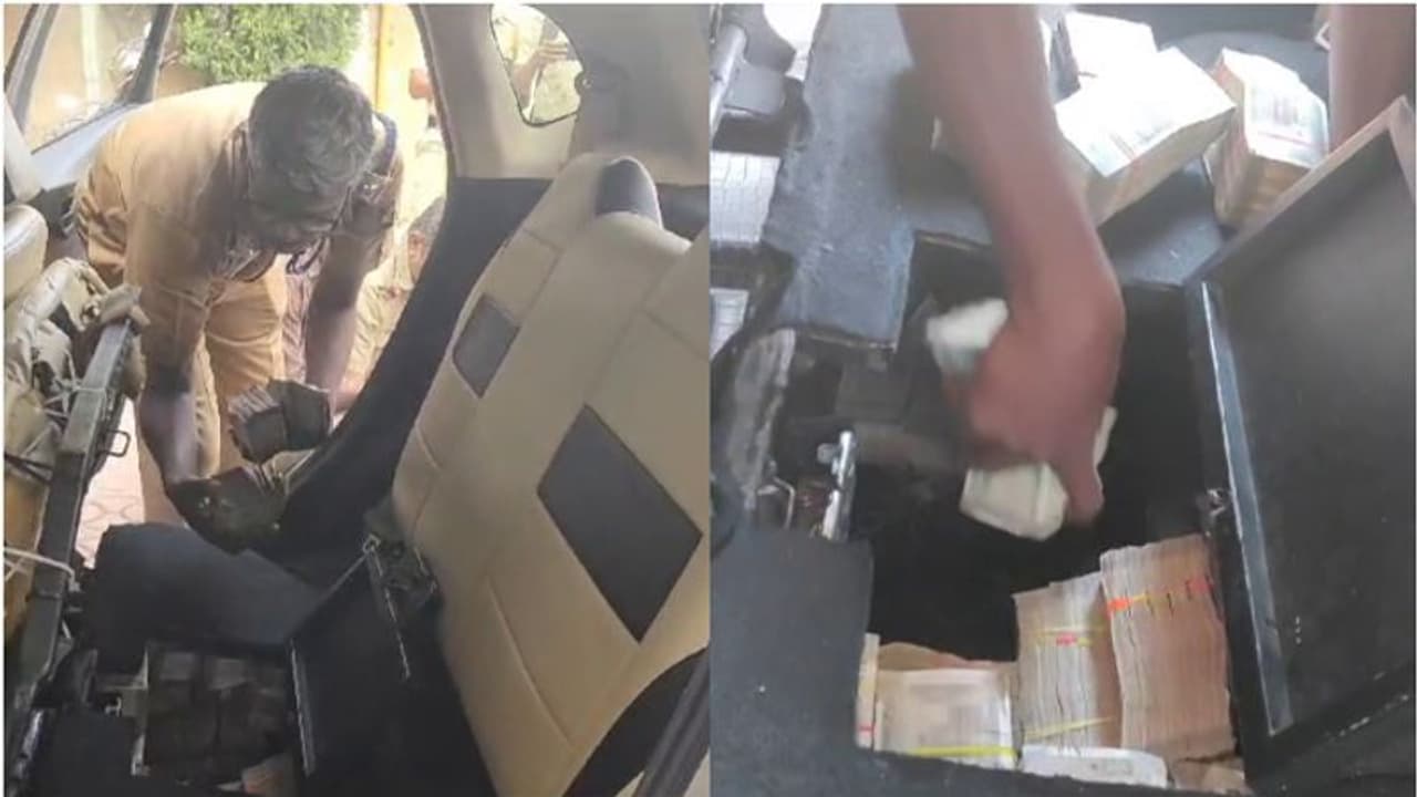 കാറിൽ രഹസ്യ അറ, തുറന്ന് പരിശോധിച്ച പൊലീസ് ഞെട്ടി, വന്‍ നോട്ടുകെട്ട് ശേഖരം, ദേശീയപാതയിൽ വൻ കുഴൽപ്പണ വേട്ട 