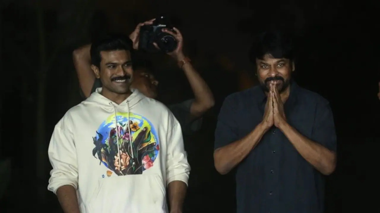 Ram Mandir Pran Prathistha: Chiranjeevi, Ram Charan leave for Ayodhya