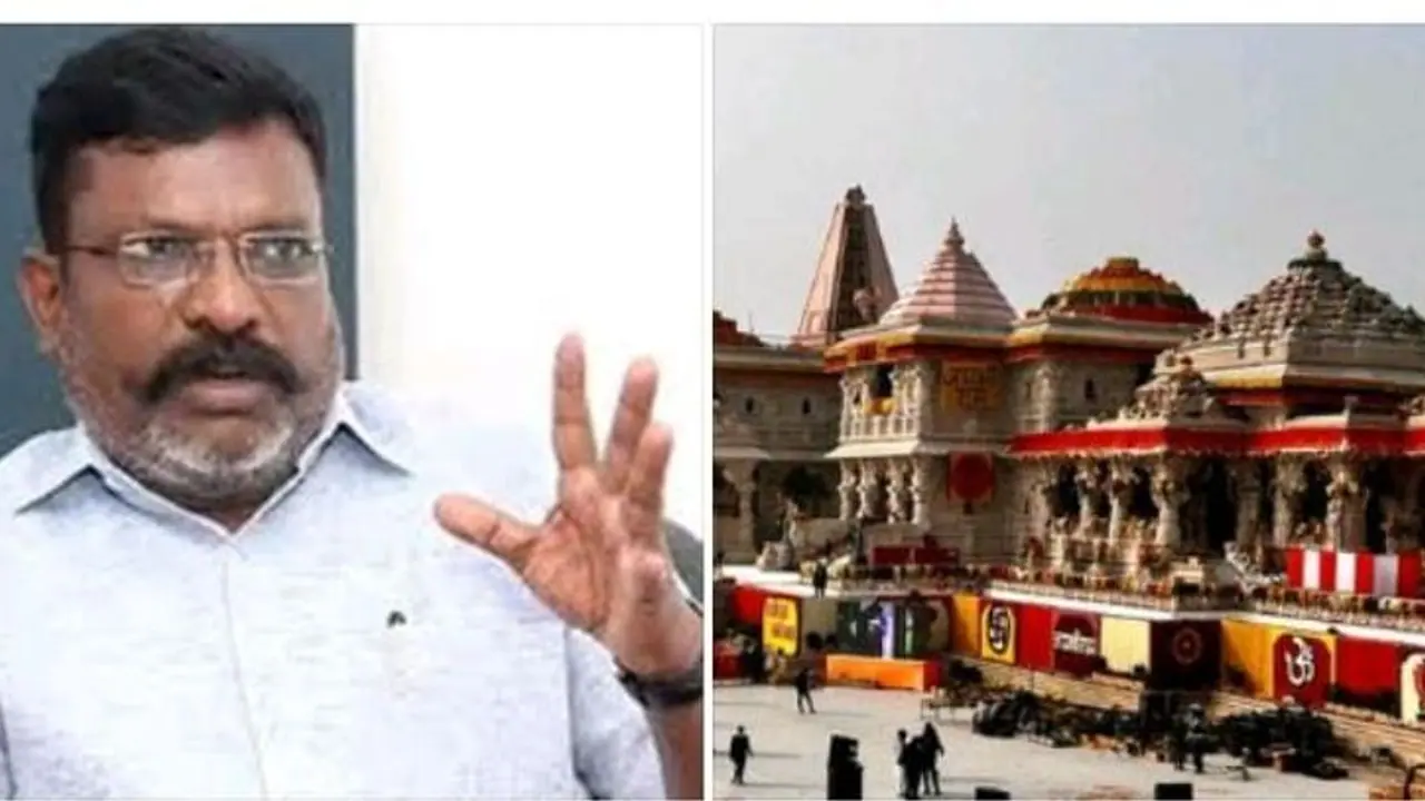 அயோத்தி இராமர் விழா.. அப்பாவி இந்து மக்களை ஏய்க்கும் தேர்தல் பிரச்சார அரசியல் விழா திருமாவளவன் அயோத்தி இராமர் விழா.. அப்பாவி இந்து மக்களை ஏய்க்கும் தேர்தல் பிரச்சார அரசியல் விழா திருமாவளவன்