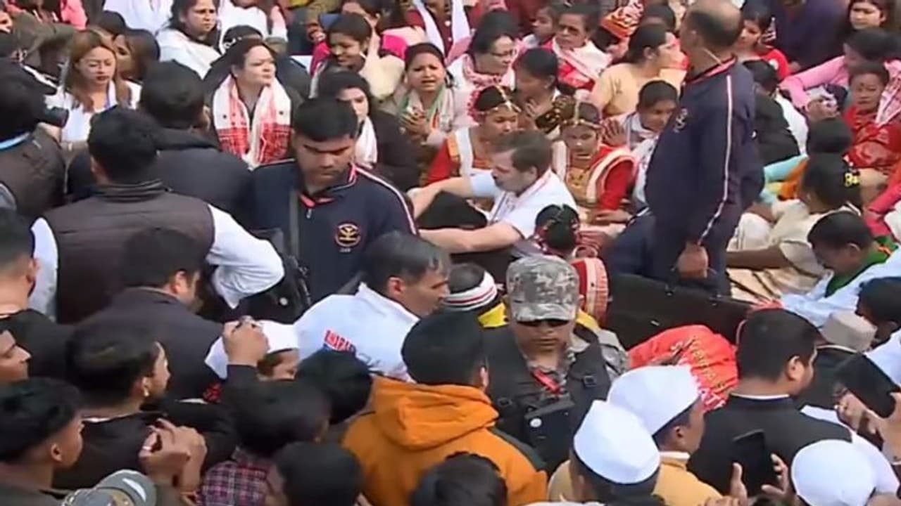 அசாம் கோயிலுக்குள் செல்ல ராகுல் காந்திக்கு அனுமதி மறுப்பு; வாகனம் மீது தாக்குதல் உச்சக்கட்ட பரபரப்பு! அசாம் கோயிலுக்குள் செல்ல ராகுல் காந்திக்கு அனுமதி மறுப்பு; வாகனம் மீது தாக்குதல் உச்சக்கட்ட பரபரப்பு!