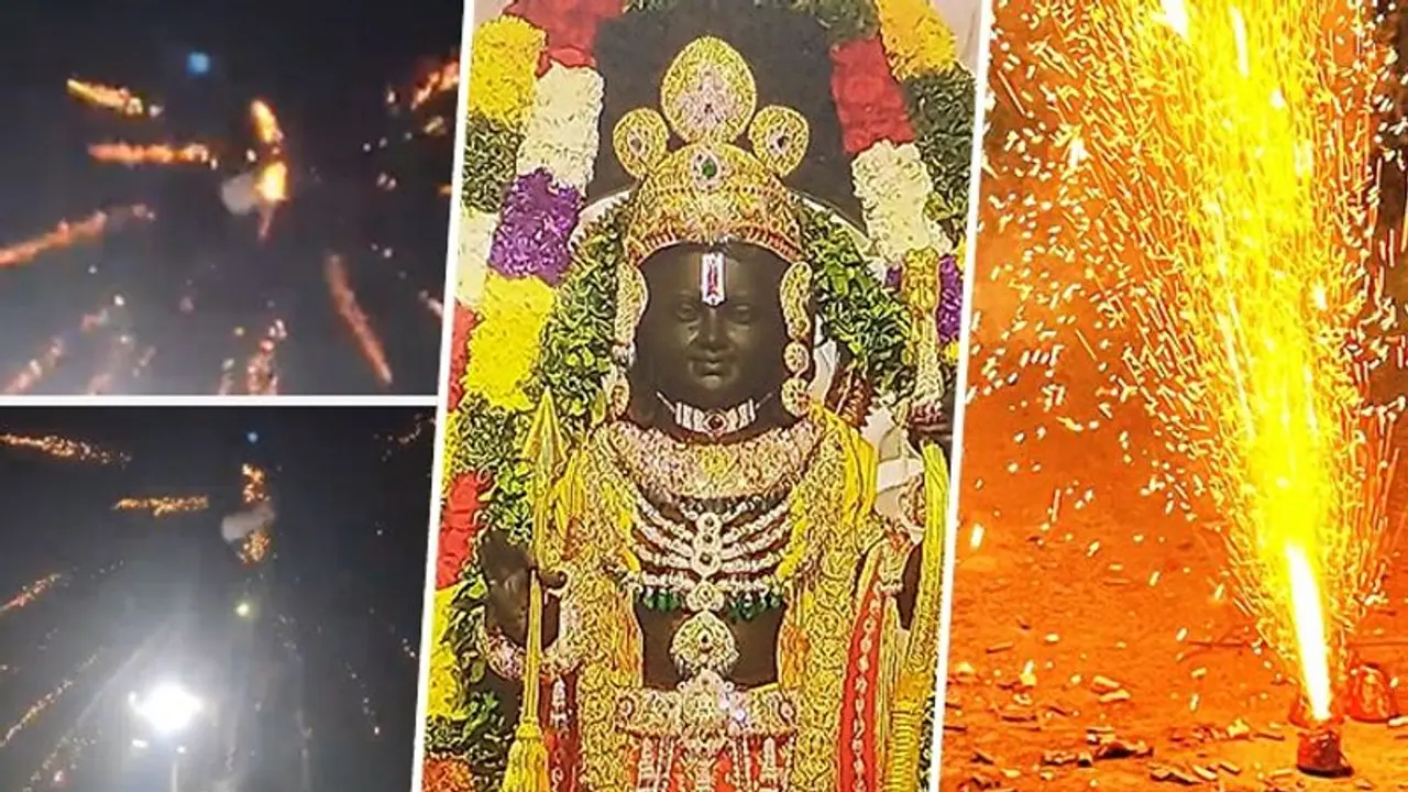 India celebrates Diwali 2.0 with diyas and fireworks after Ram Mandir Pran Pratishtha; videos go viral (WATCH)