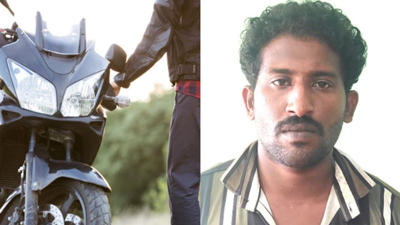 കുർബാനയ്ക്ക് വന്നയാളുടെ ബൈക്ക് മോഷ്ടിച്ചു, കാറിലിടിച്ച് മുങ്ങി, വാഹനപരിശോധനയിൽ ഓടി രക്ഷപ്പെട്ടു, ഒടുവിൽ... കുർബാനയ്ക്ക് വന്നയാളുടെ ബൈക്ക് മോഷ്ടിച്ചു, കാറിലിടിച്ച് മുങ്ങി, വാഹനപരിശോധനയിൽ ഓടി രക്ഷപ്പെട്ടു, ഒടുവിൽ...