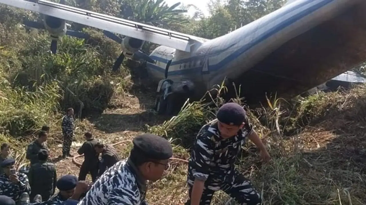 Army Cargo plane belonging to Myanmar crashes at Mizoram's Lengpui airport: 6 injured