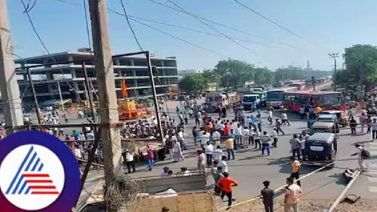 Karnataka: Pro dalit organisations protest over defiled idol of Dr BR Ambedkar in Kalaburgi