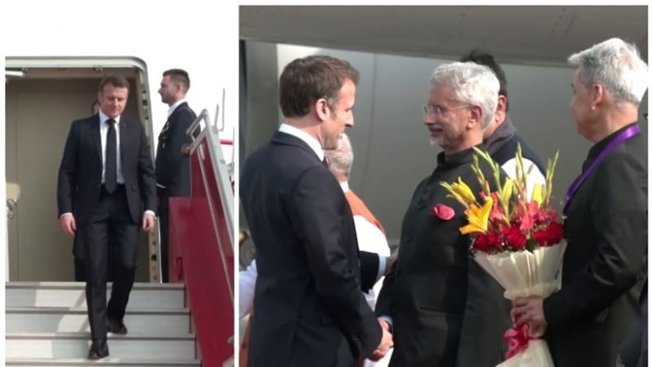 റിപ്പബ്ലിക് ദിനത്തിൽ മുഖ്യാതിഥിയാകാൻ ഫ്രഞ്ച് പ്രസിഡന്റ് ഇമ്മാനുവൽ മക്രോൺ, ഇന്ത്യയിലെത്തി റിപ്പബ്ലിക് ദിനത്തിൽ മുഖ്യാതിഥിയാകാൻ ഫ്രഞ്ച് പ്രസിഡന്റ് ഇമ്മാനുവൽ മക്രോൺ, ഇന്ത്യയിലെത്തി